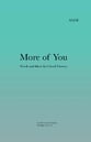 More of You SATB choral sheet music cover